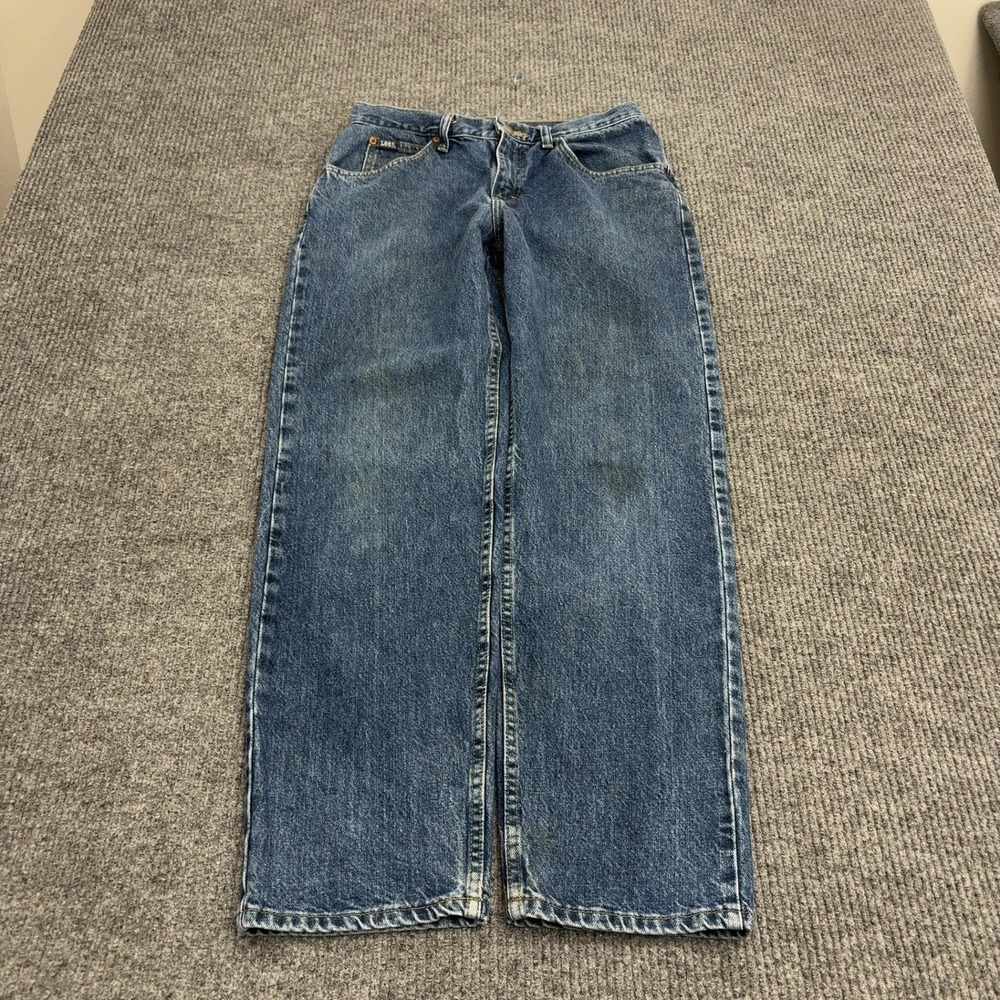 Vintage Lee Jeans Mens 30 Blue Cotton Straight Leg Relaxed Fit Workwear Grunge